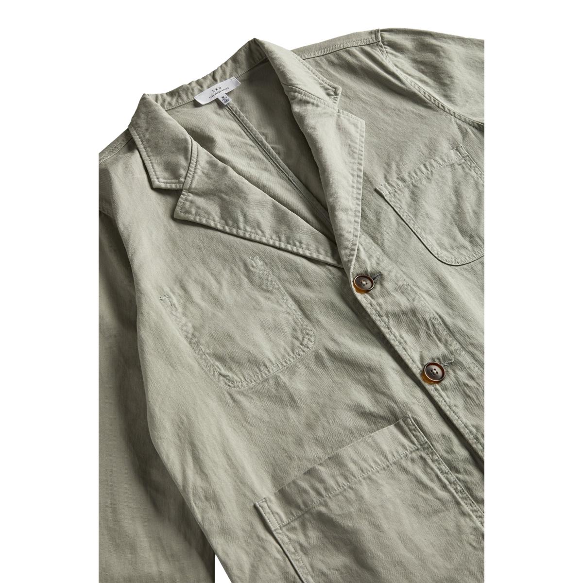 Cotton Hemp Twil Blazer Cement - Blazer