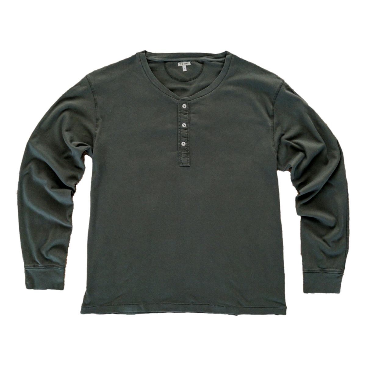 Cotton Henley Faded Black - Henley