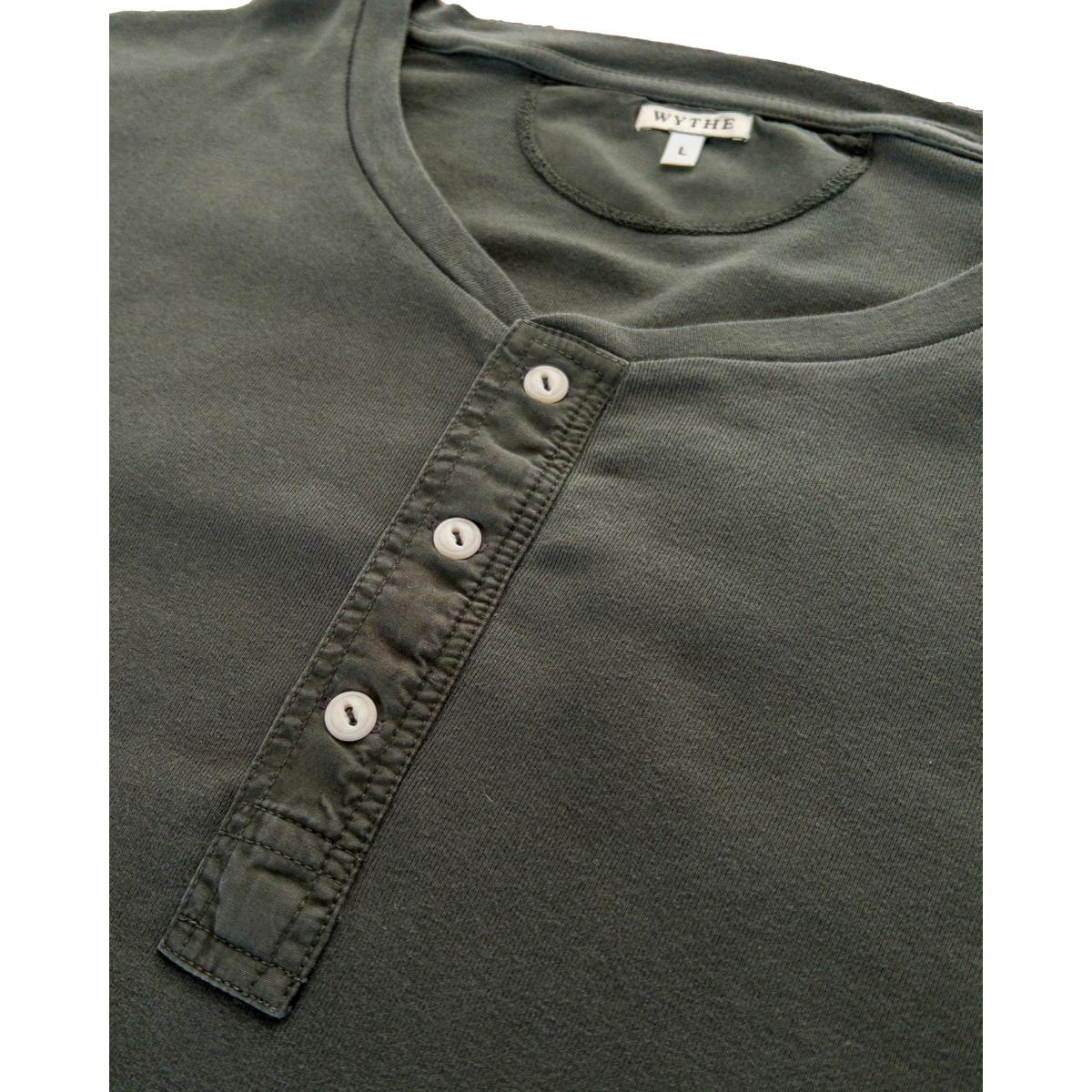Cotton Henley Faded Black - Henley