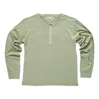 Cotton Henley Faded Olive - Henley