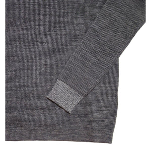 Cotton Henley Sweater Charcoal - Henley