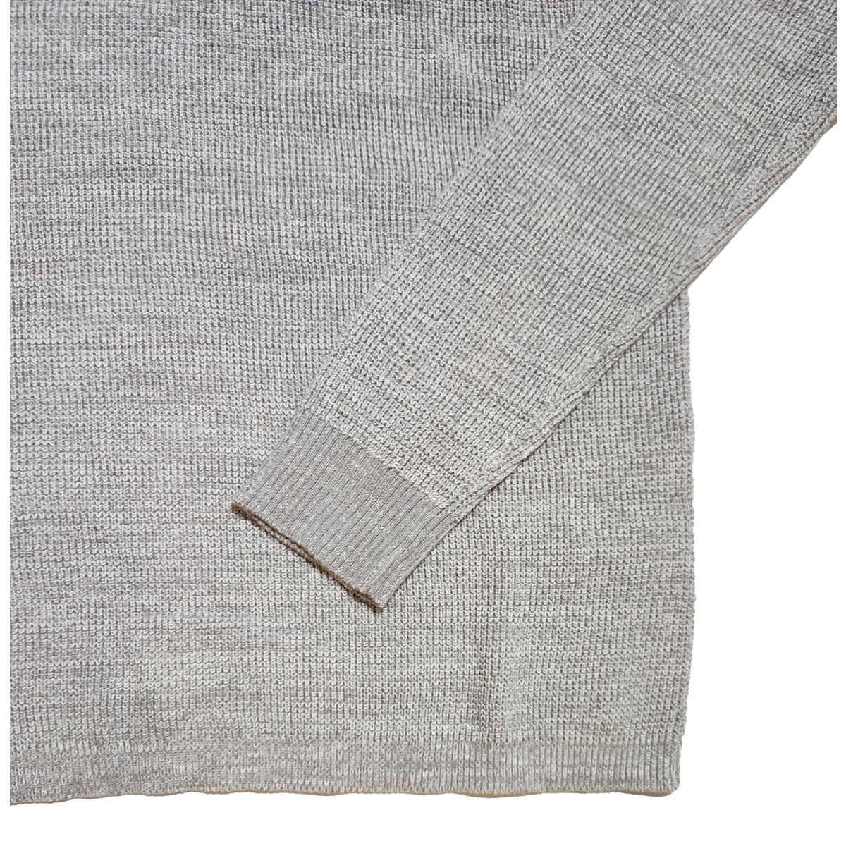 Cotton Henley Sweater Lt. Grey - Henley