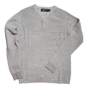 Cotton Henley Sweater Lt. Grey - Henley