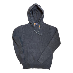 Cotton Hooded Sweater Navy - Hoody