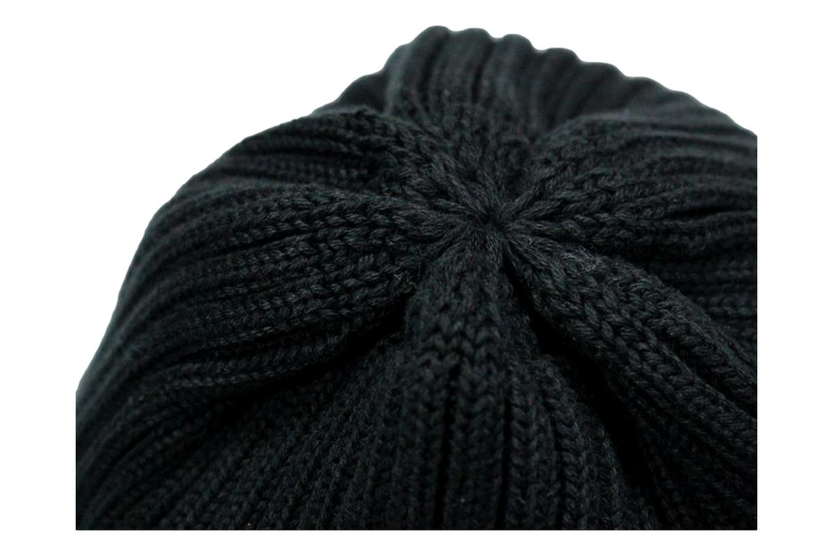 Cotton Knit Cap Black - Hat