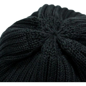 Cotton Knit Cap Black - Hat
