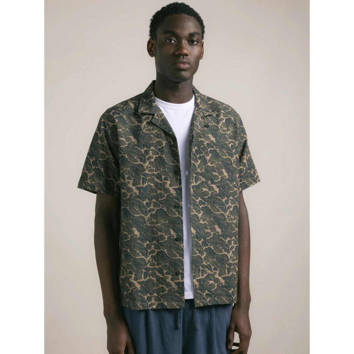 Kestin Crammond Shirt in Olive Landscape - MILWORKS