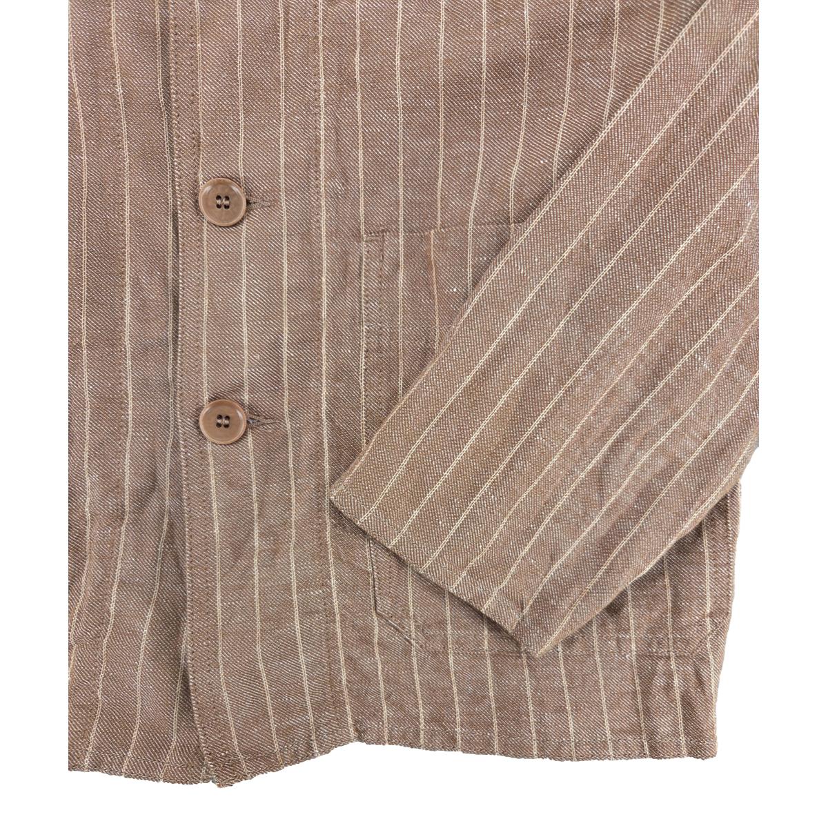 Creek Chore Jacket Stripe Beige - Chore Coat