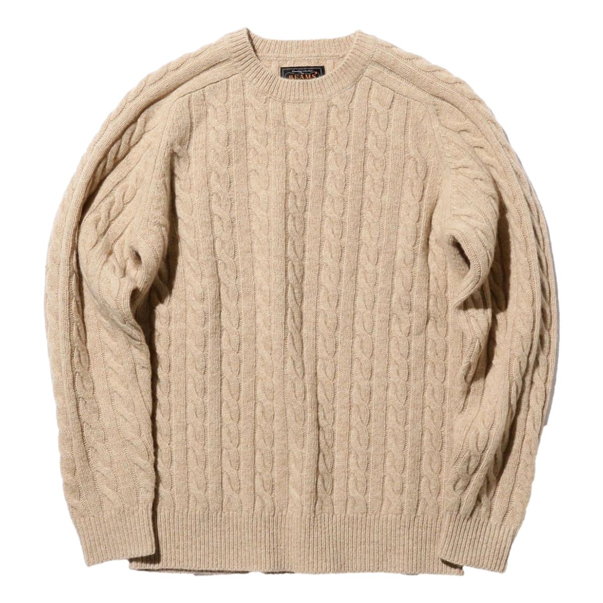 Crew Cable 5G Beige - Sweater