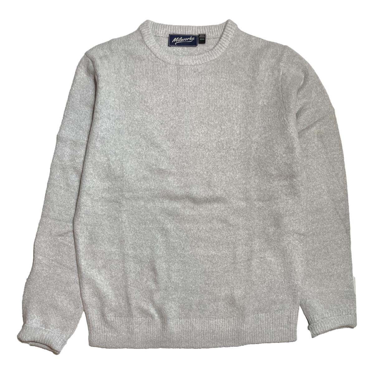 Crew Neck Sweater Grey Mel - sweater