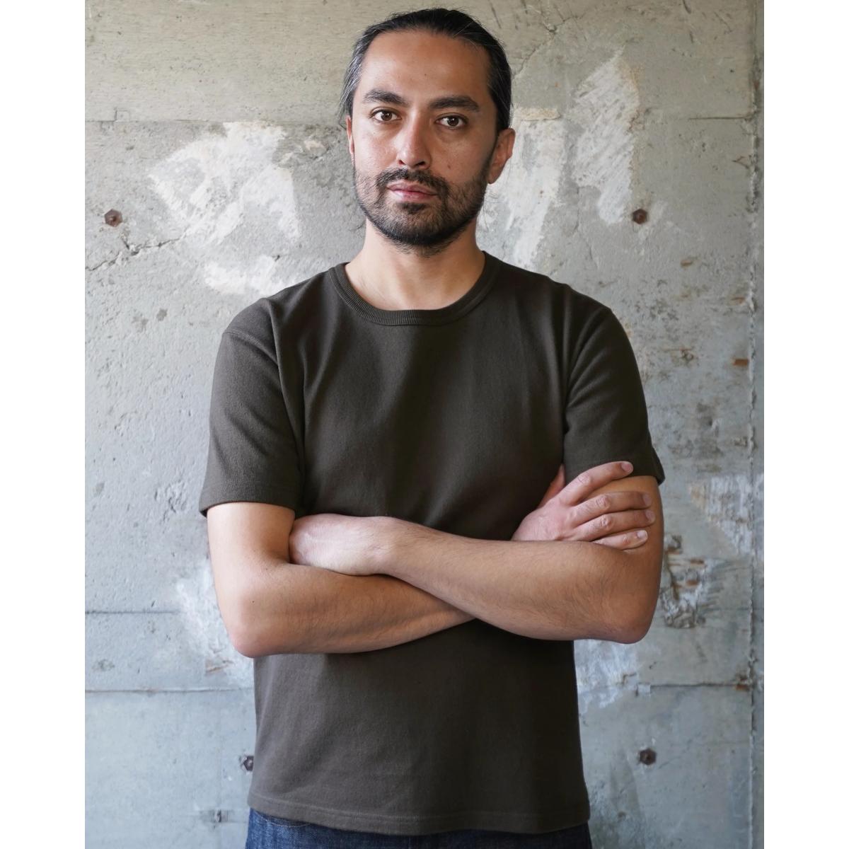 Crewneck T-shirt Double Heavyweight Khaki - T-Shirt