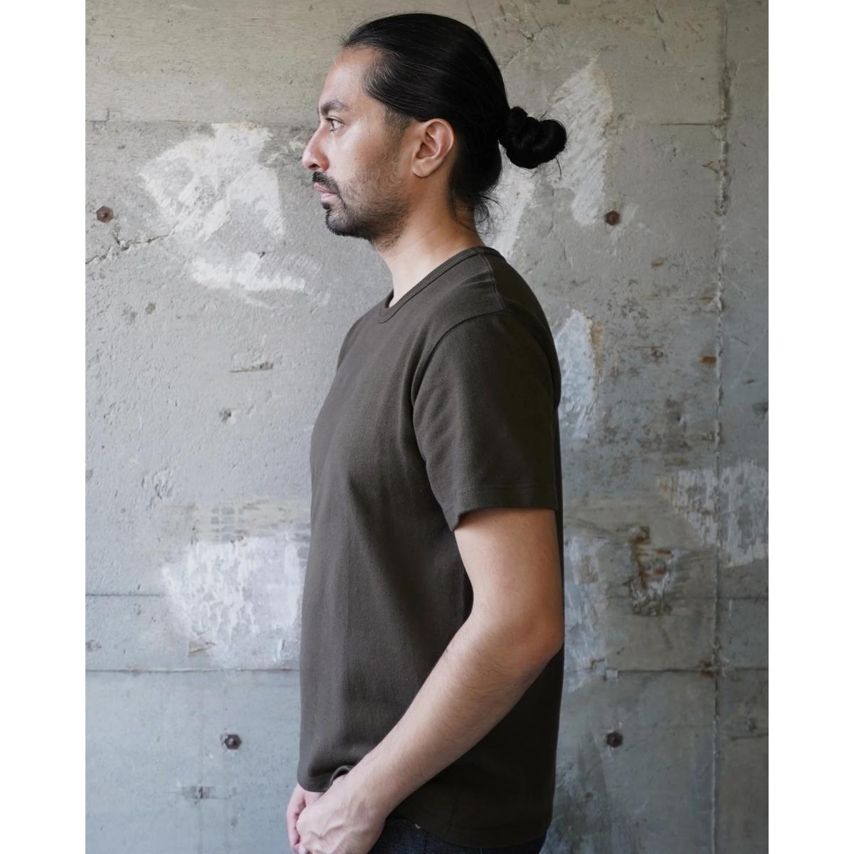 Crewneck T-shirt Double Heavyweight Khaki - T-Shirt