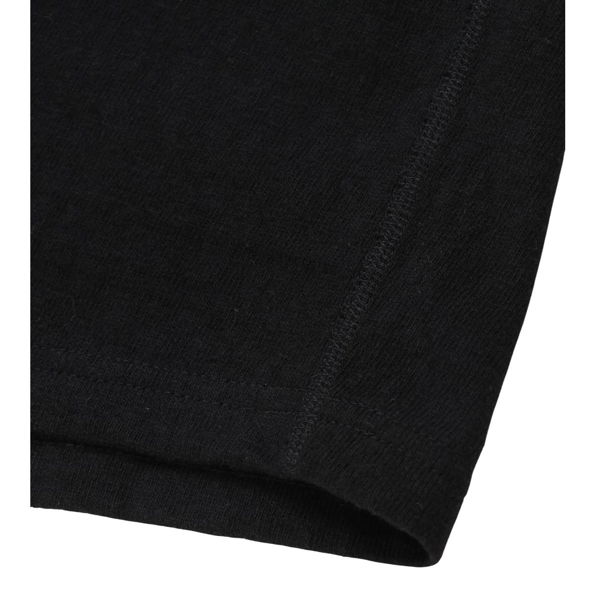 Crewneck T-shirt ELS Recycled Cotton Slub Black - T-Shirt