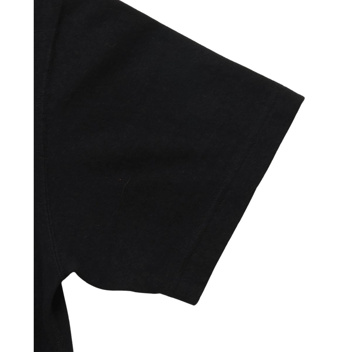 Crewneck T-shirt ELS Recycled Cotton Slub Black - T-Shirt
