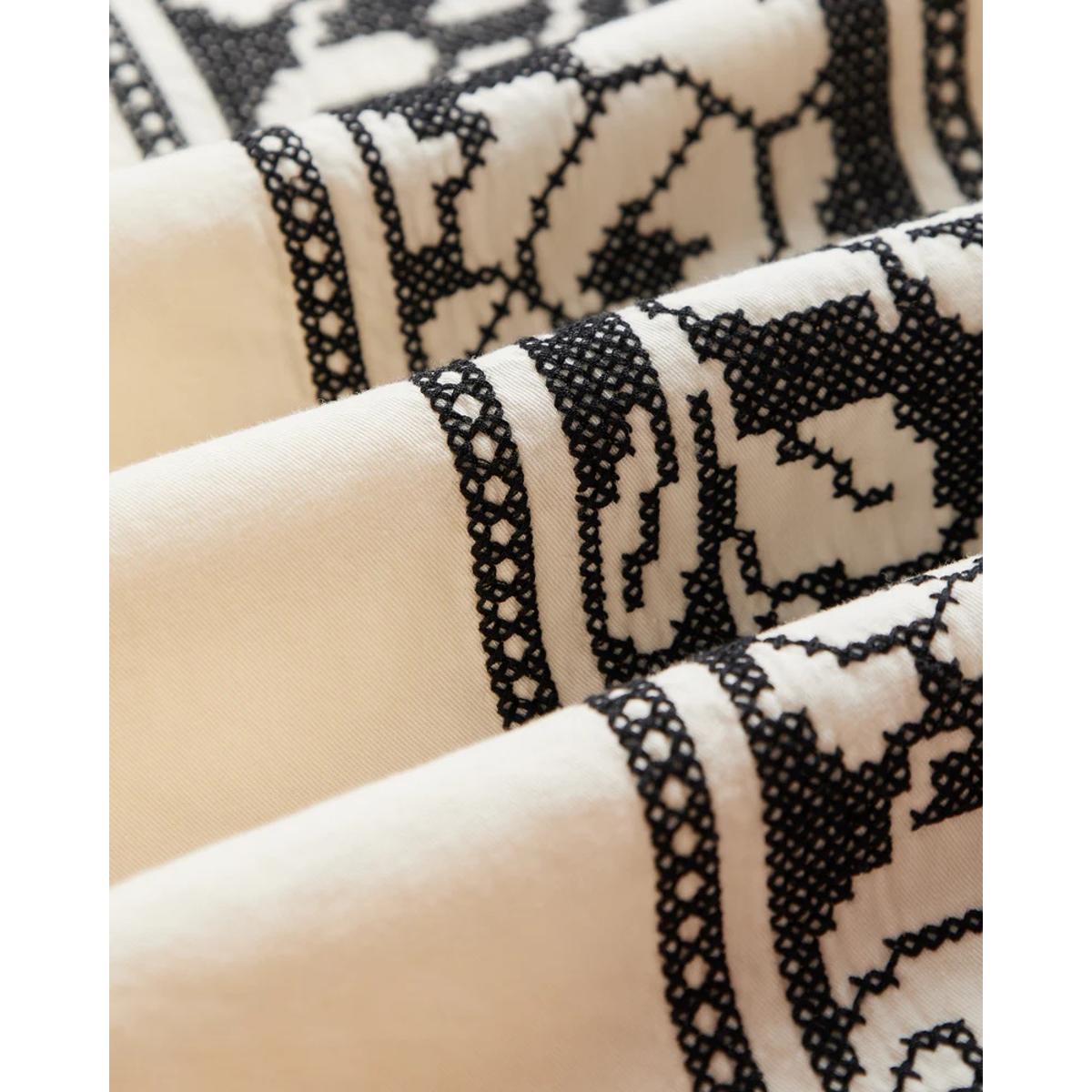 Cross Stitch Ecru - Shirts