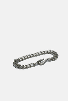 Curb Chain with Fish Hook - Stainless Steel