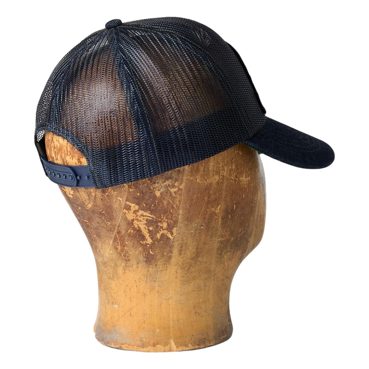 Denim-Bill Mesh Trucker Cap Navy - Hat