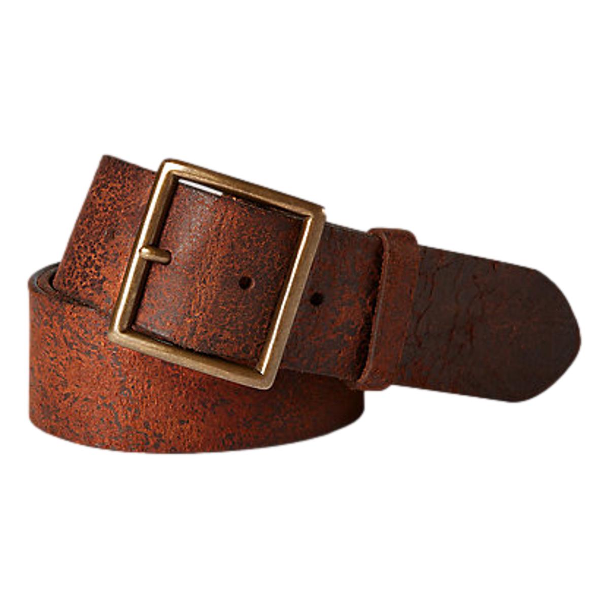 Distressed Leather Belt Distressed Tan - Belts