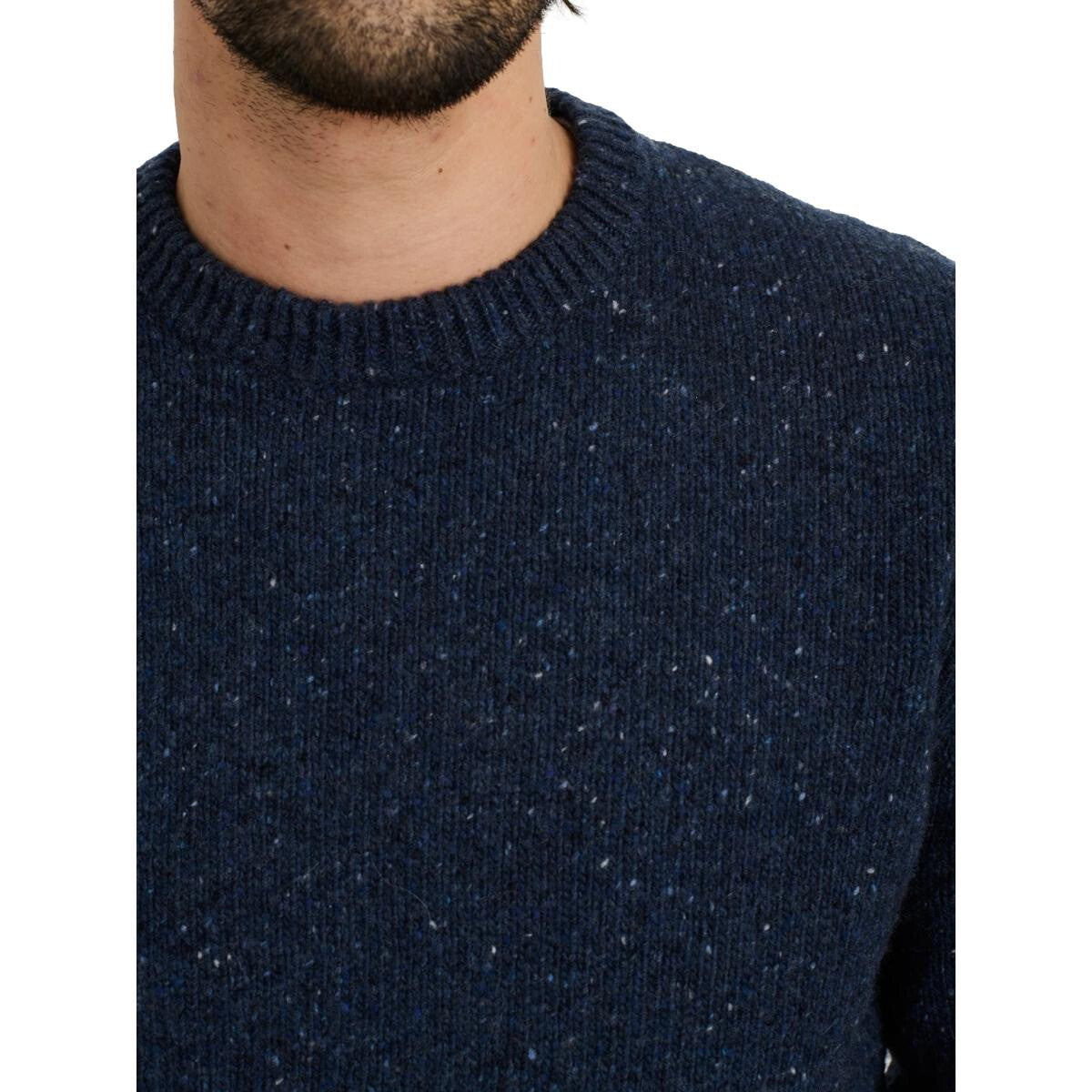 Donegal Crew Neck Sweater Navy - Sweater