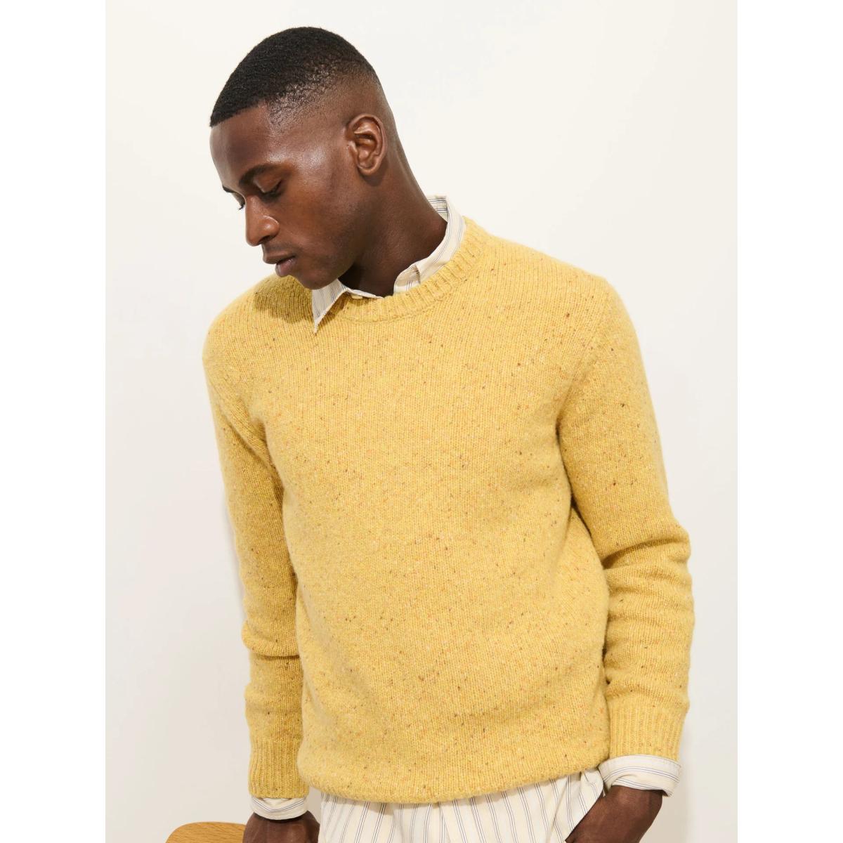 Donegal Crew Neck Sweater Sunflower - Sweater