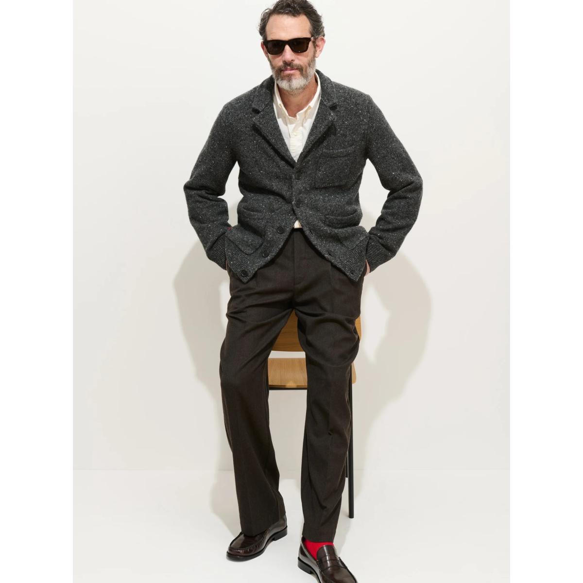 Donegal Mitchell Cardigan Charcoal - Cardigan