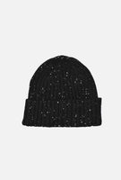 Curated Basics - Assorted Colors Donegal Wool Beanie: Black