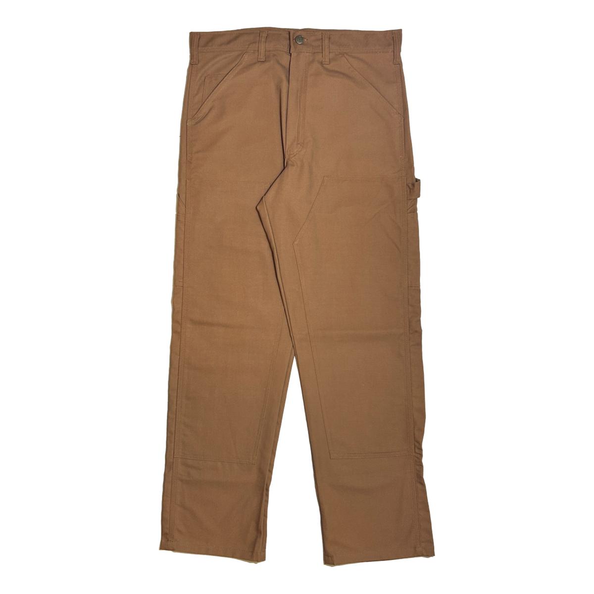 Double Knee Work Pant Brown Duck Canvas - Denim