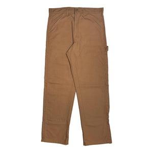 Double Knee Work Pant Brown Duck Canvas - Denim