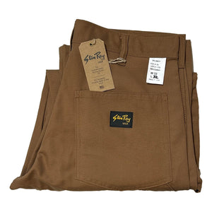 Double Knee Work Pant Brown Duck Canvas - Denim