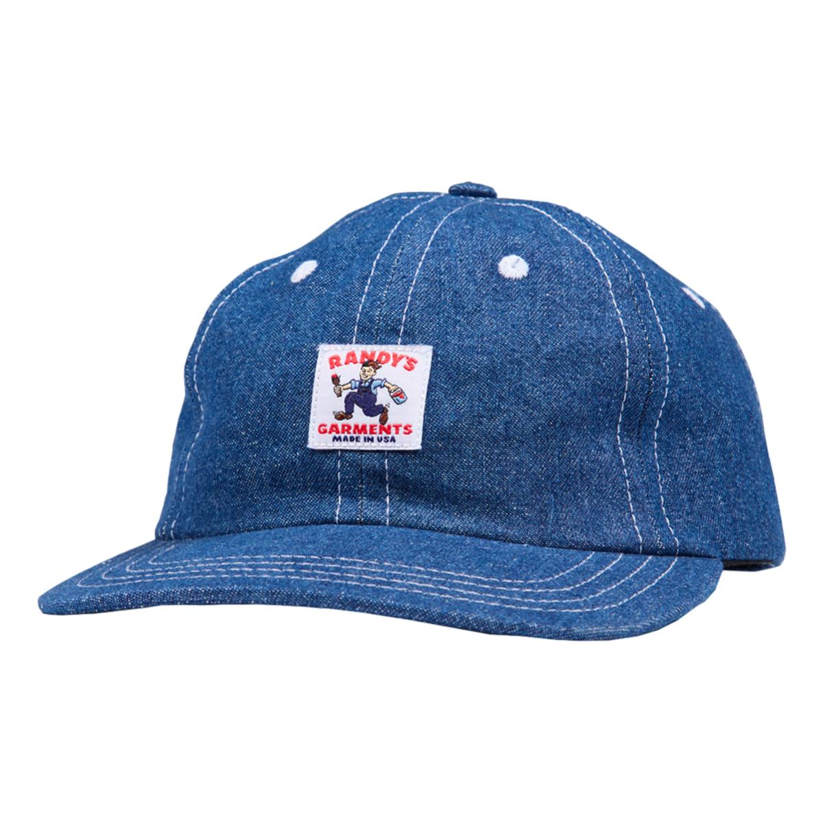 Double Washed Indigo Denim 6-Panel Snapback - Hat