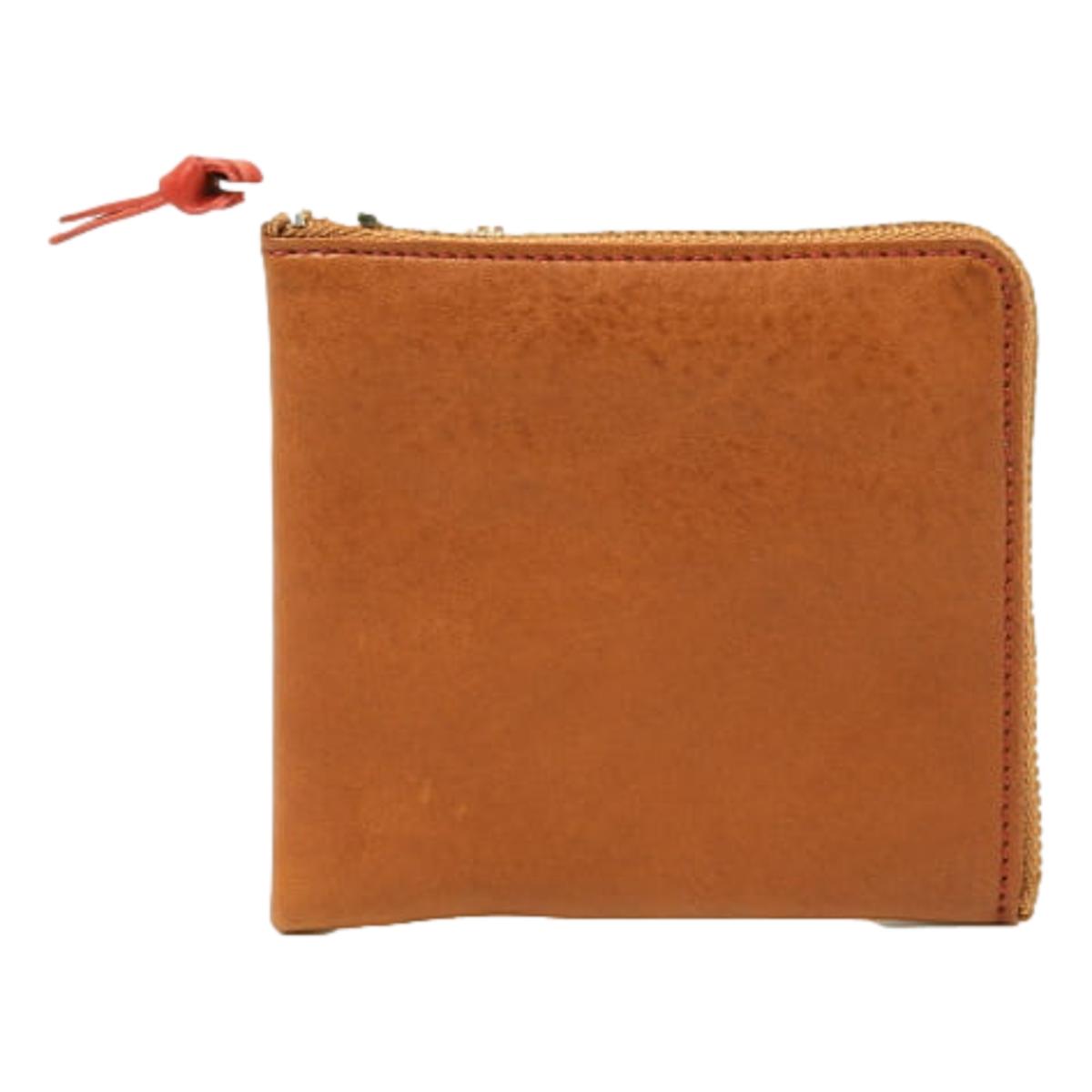 Double Zip Wallet Brown Red - Wallet