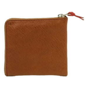Double Zip Wallet Brown Red - Wallet