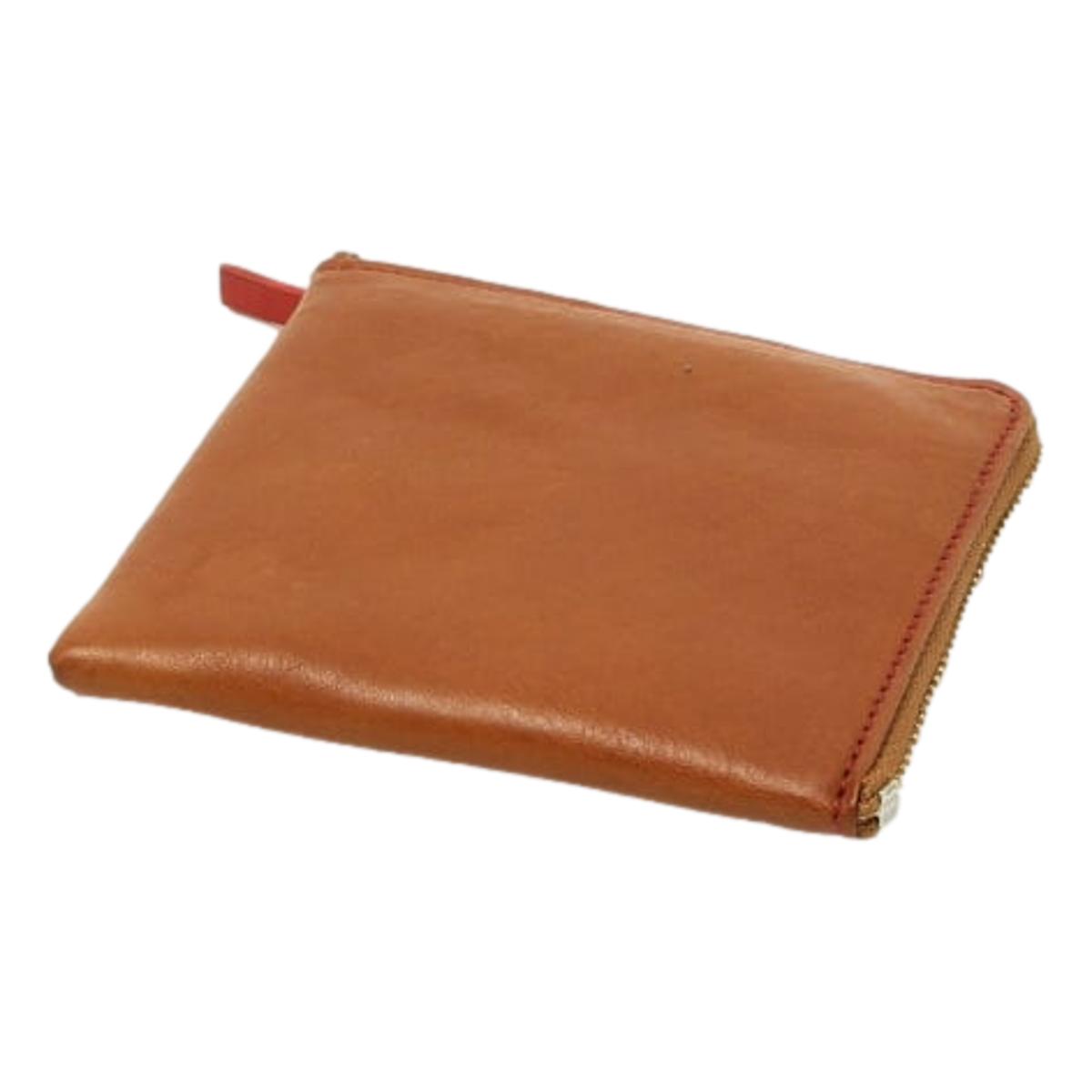 Double Zip Wallet Brown Red - Wallet