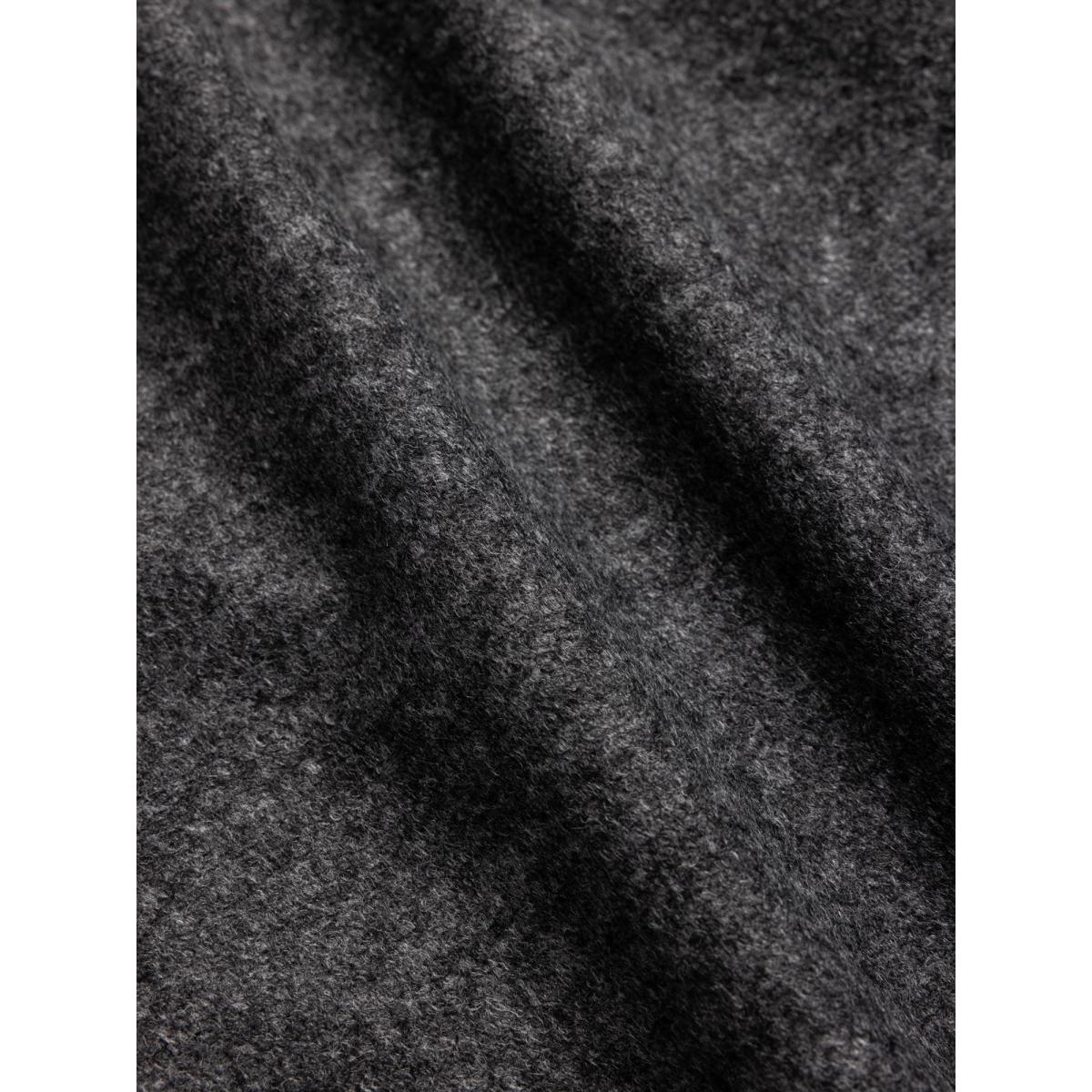 Doune Pant Charcoal Bonded Wool Mix - Pants