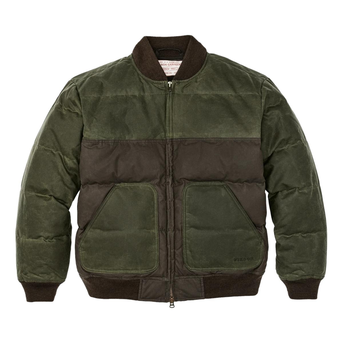 Down Bomber Jacket Otter Green - Jacket