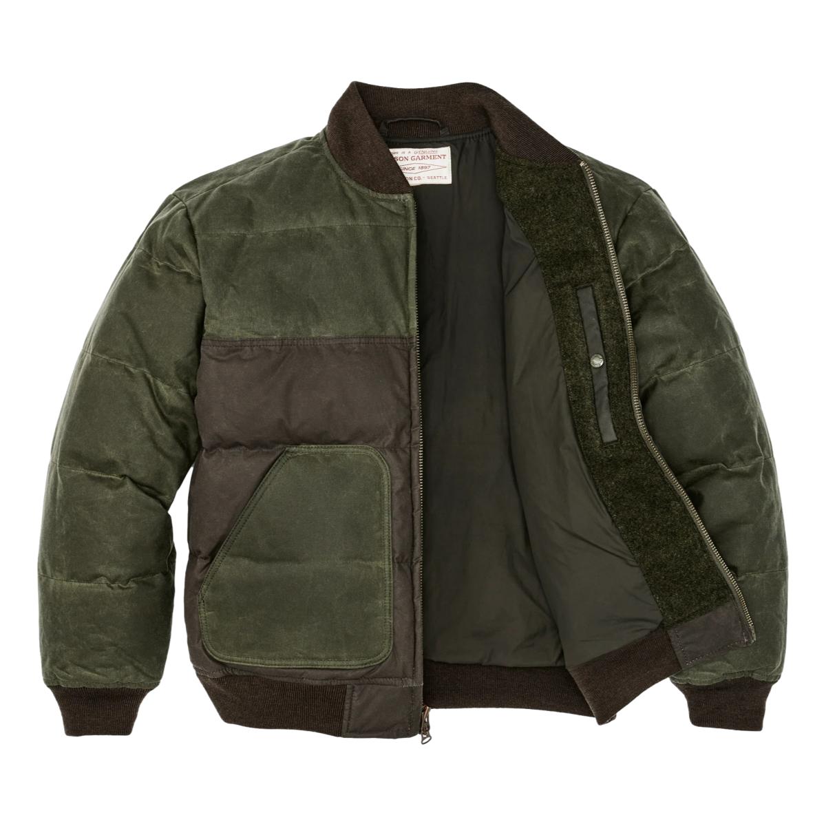 Down Bomber Jacket Otter Green - Jacket
