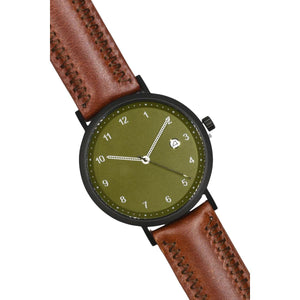 Drew Olive: Brown Leather
