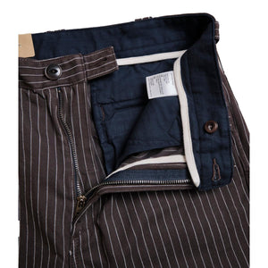 Duster Pant Brown Stripe - Pants