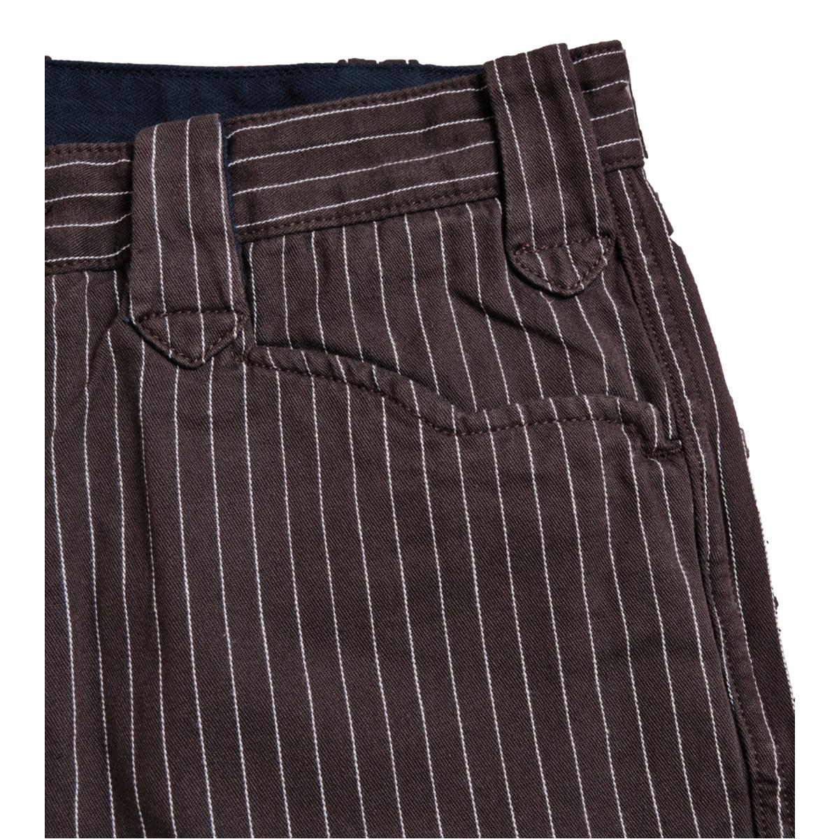 Duster Pant Brown Stripe - Pants
