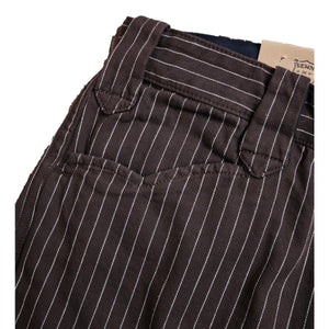 Duster Pant Brown Stripe - Pants