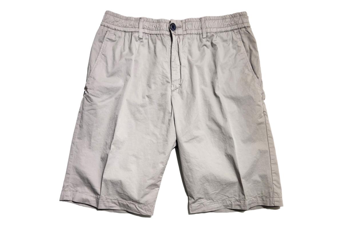 Elastic Waist Chino Short Light Grey - shorts