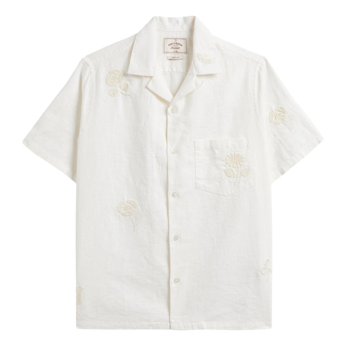 Embroidery Nature Ramie Ecru - Shirts