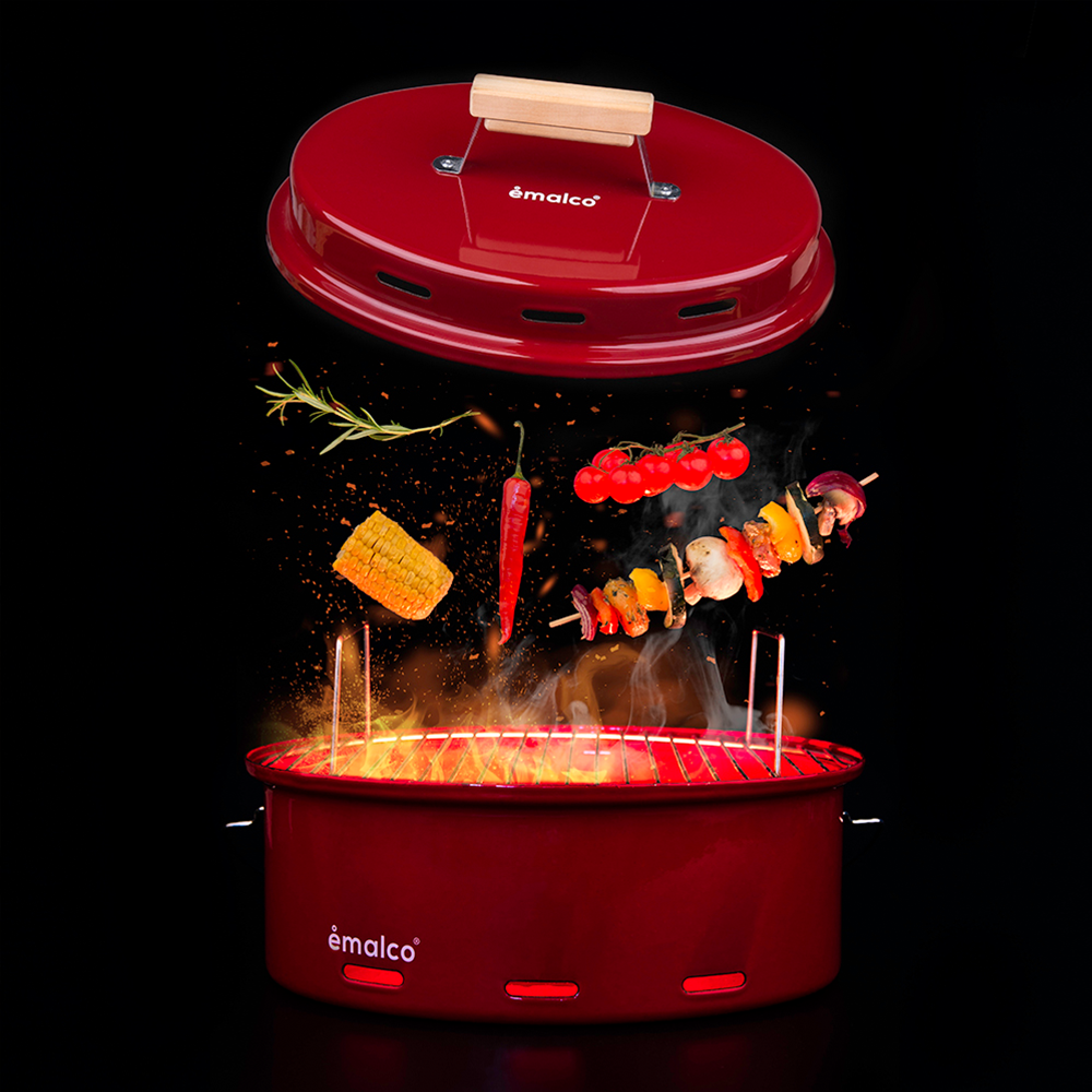 ENAMEL BARBEQUE | BARBEQUE: Burgundy