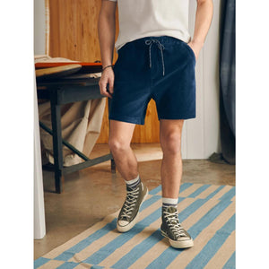Essential Italian Knit Cord Short Spring Navy - Shorts