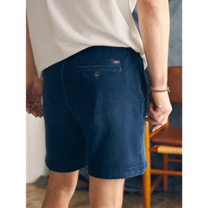 Essential Italian Knit Cord Short Spring Navy - Shorts