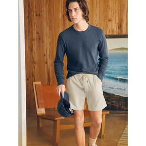Essential Italian Knit Cord Short Stone - Shorts