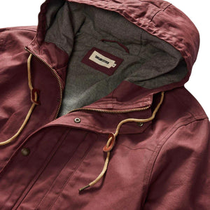 Explorer Jacket Red Wine Dry Wax - parka