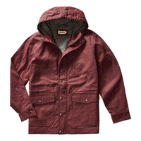 Explorer Jacket Red Wine Dry Wax - parka