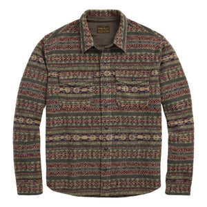 Fair Isle Wool-Blend Workshirt Red Multi - Overshirt