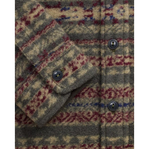 Fair Isle Wool-Blend Workshirt Red Multi - Overshirt
